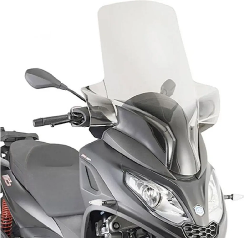 Pare-brise KAPPA Transparent 84x69 cm résistant pour Piaggio MP3 300 HPE