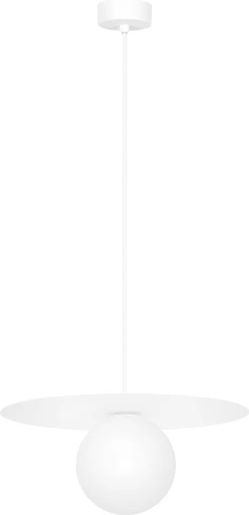 Suspension ROBIN Blanche Kaja 1xG9 95x25cm luminaire métal design chic