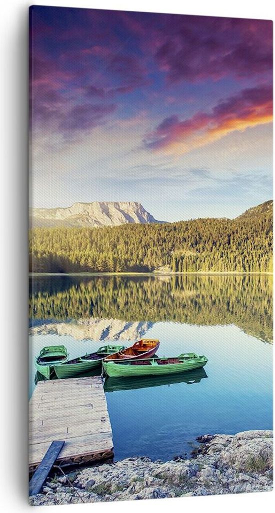 Bild auf Leinwand - Leinwandbild - See Berge Wasser - Produktbild 