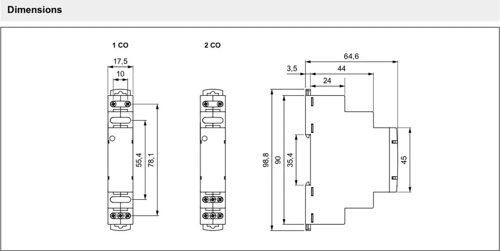 Relais d'interface RPI-2P-D24 pour automatisme et commande à distance - 4