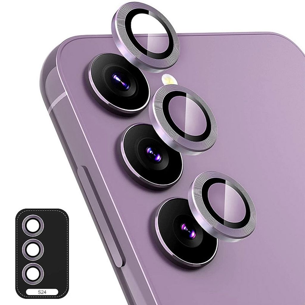 Für Samsung Galaxy S24 Aluminium Ring Kamera + H9 Tempered Produktbild 