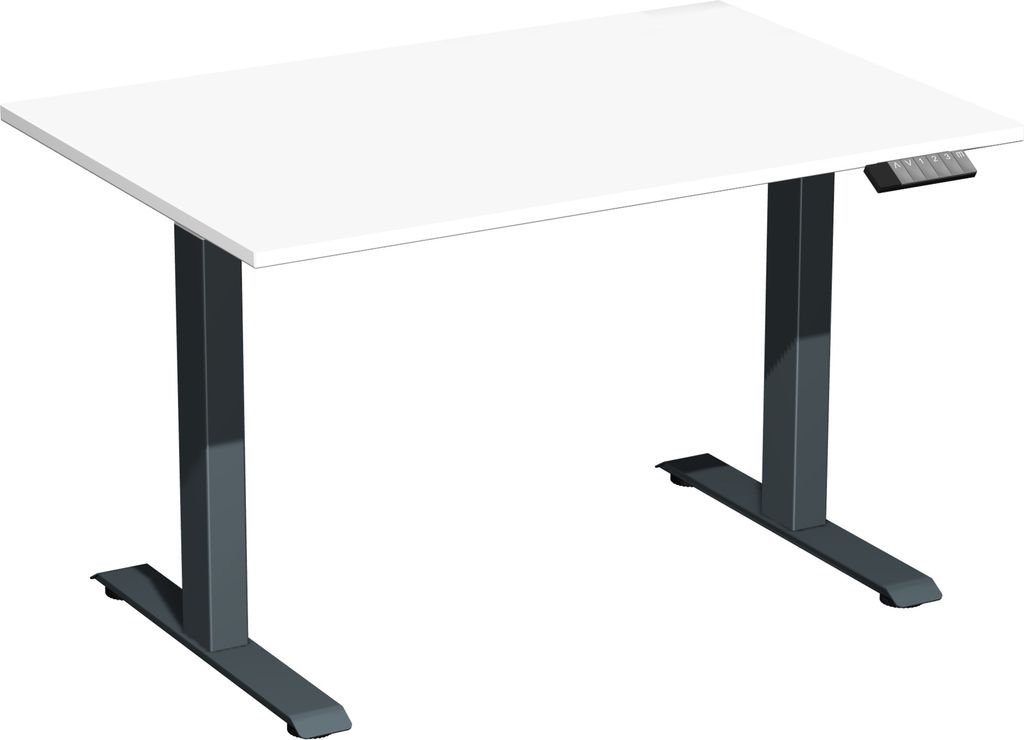 Elektro-Hubtisch Elevate Basic, 800 x 1200 mm, weiß/anthrazit
