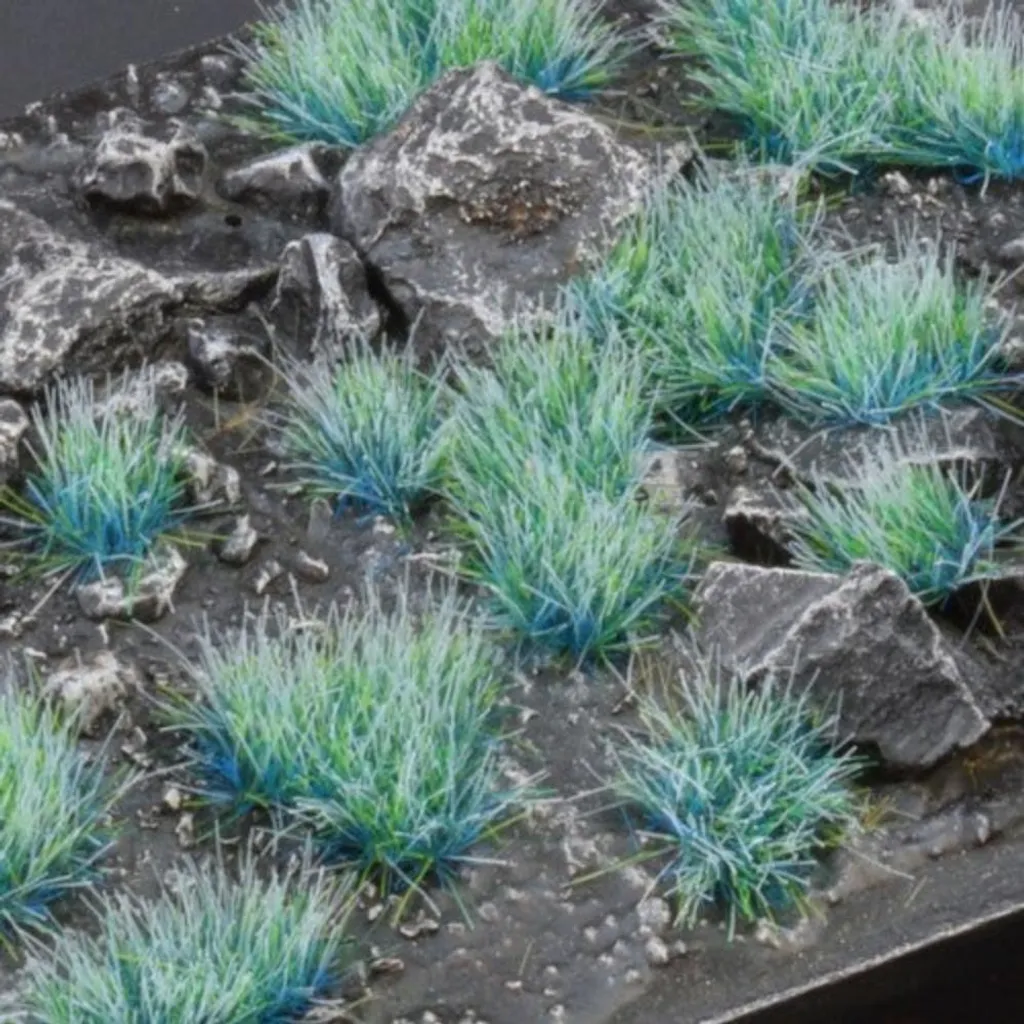 Soclage de Figurines Alien Turquoise 6mm : Herbe pour Warhammer et Sci-Fi