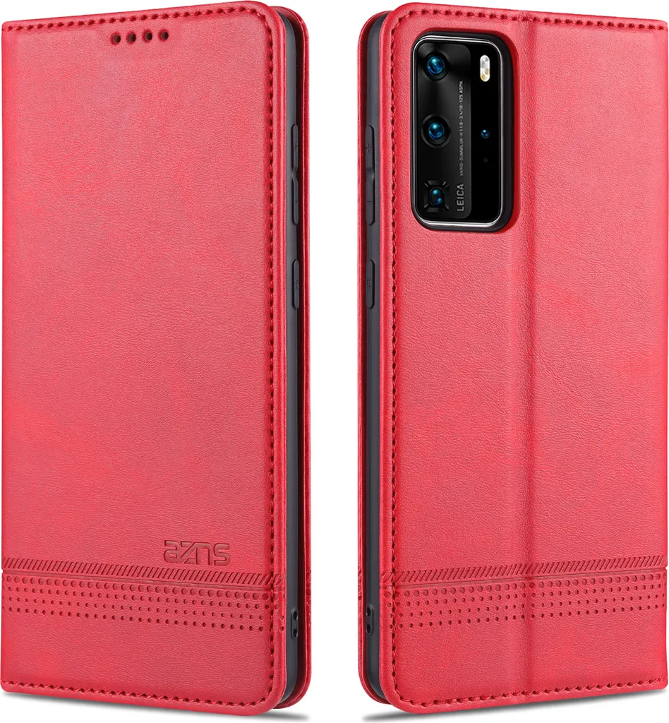 Custodia Huawei P40 Portafoglio Pelle Rosa: Protezione con Chiusura Magnetica