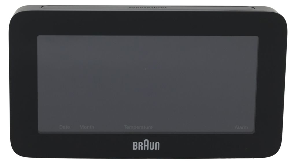 Braun BC10B-DCF, Digitaler Wecker, Rechteck, Schwarz, 12/24 Produktbild 