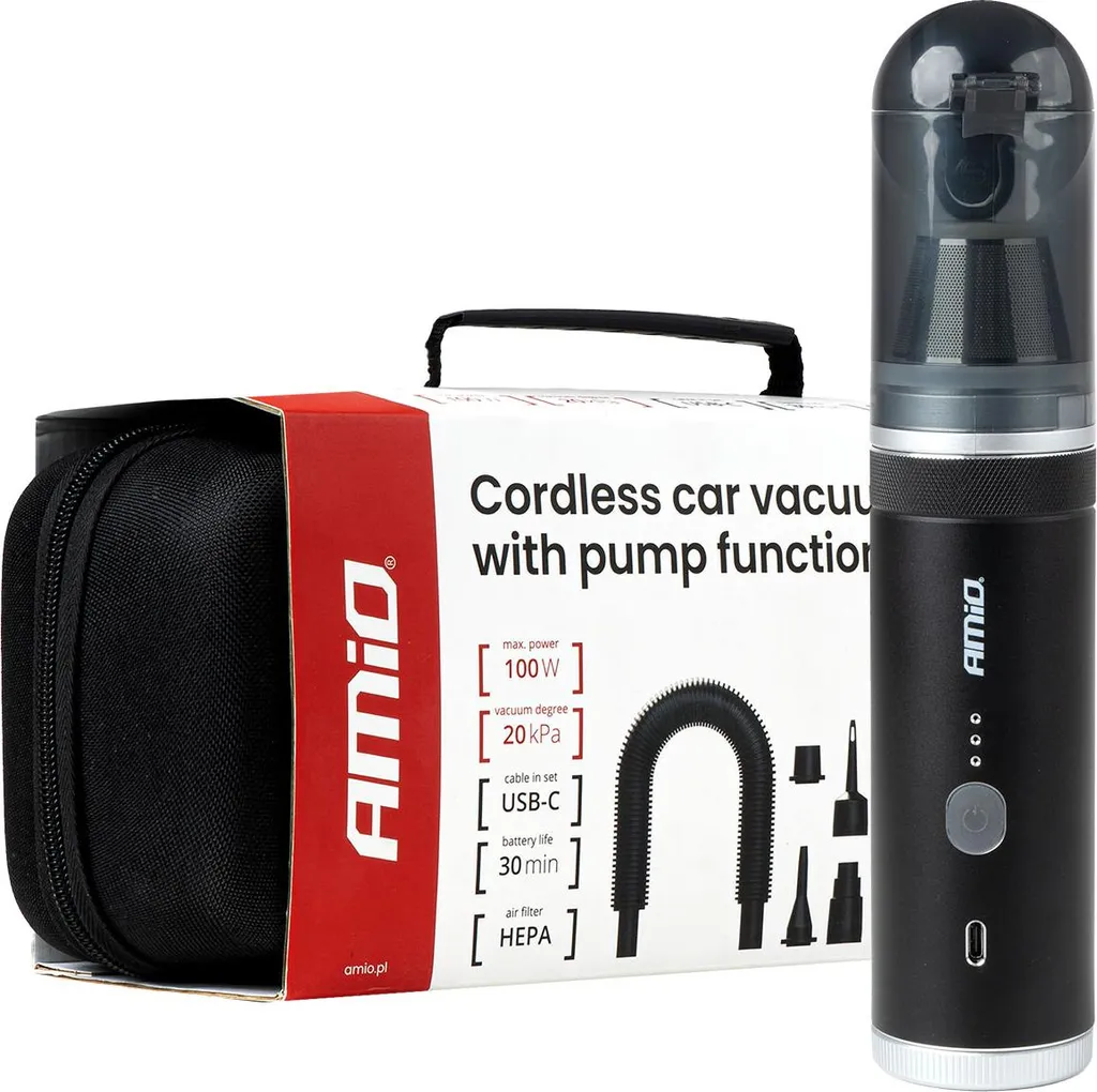 Aspirateur voiture 100W puissant sans fil avec pompe 20 kPa multi-usage