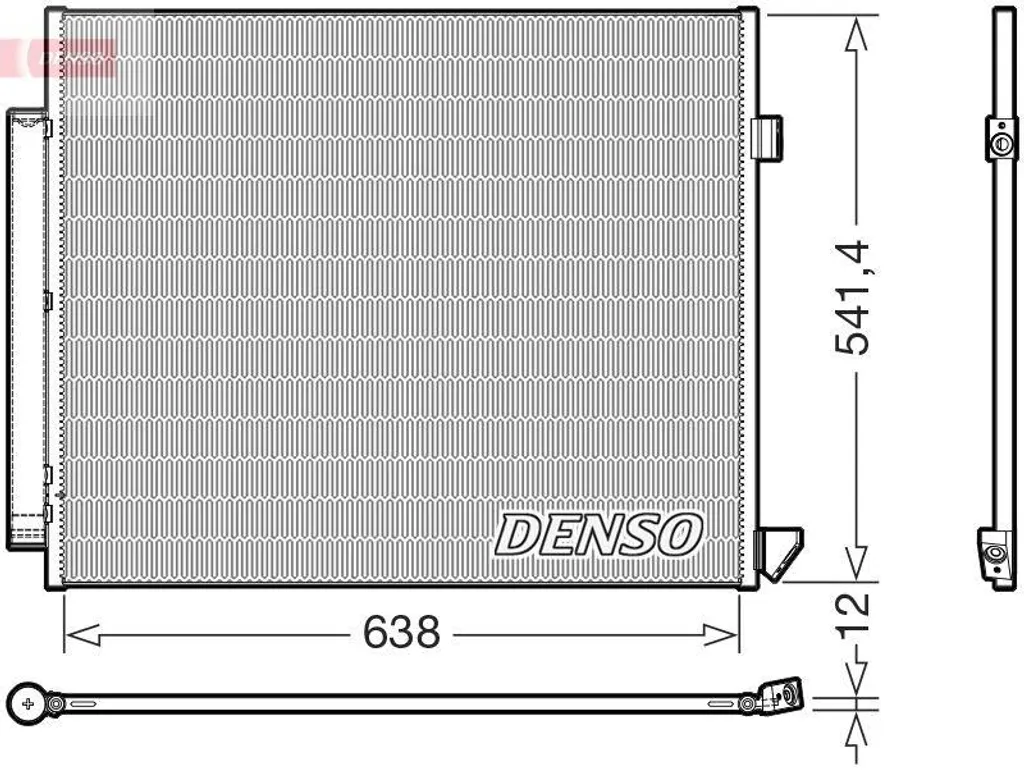 Condenseur de climatisation DENSO DCN17066 pour Mercedes-Benz GLE W167