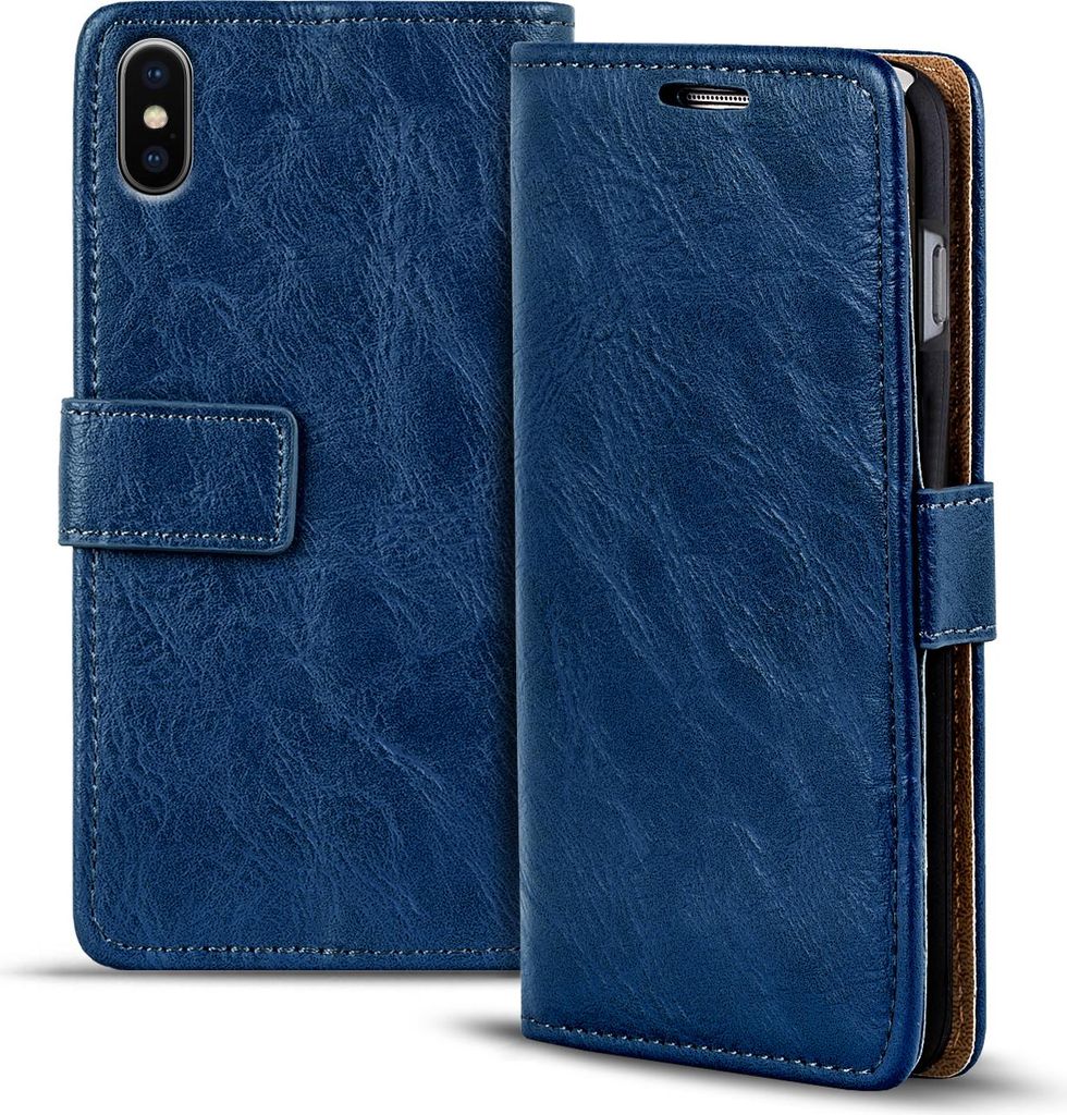Retro Tasche für Apple iPhone XS Max Hülle Wallet Case Handyhülle Vintage Slim Cover