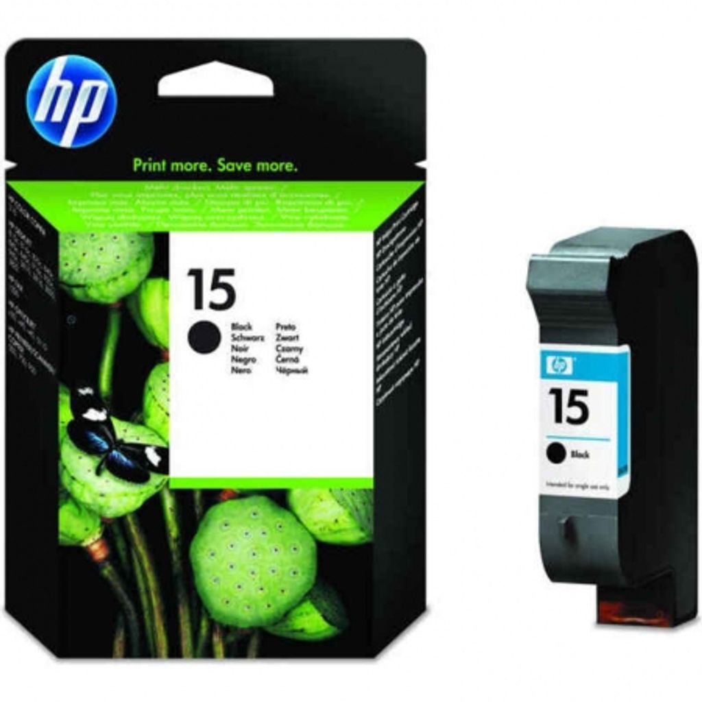 HP 15 Schwarz Original Tintenpatrone groß, Schwarz, Tinte auf Pigmentbasis, 1 Stück(e), 500 Seiten
