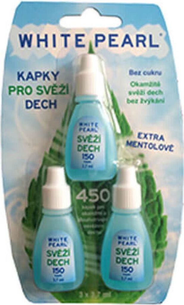 Drops for fresh breath White Pearl 3 x 3.7ml