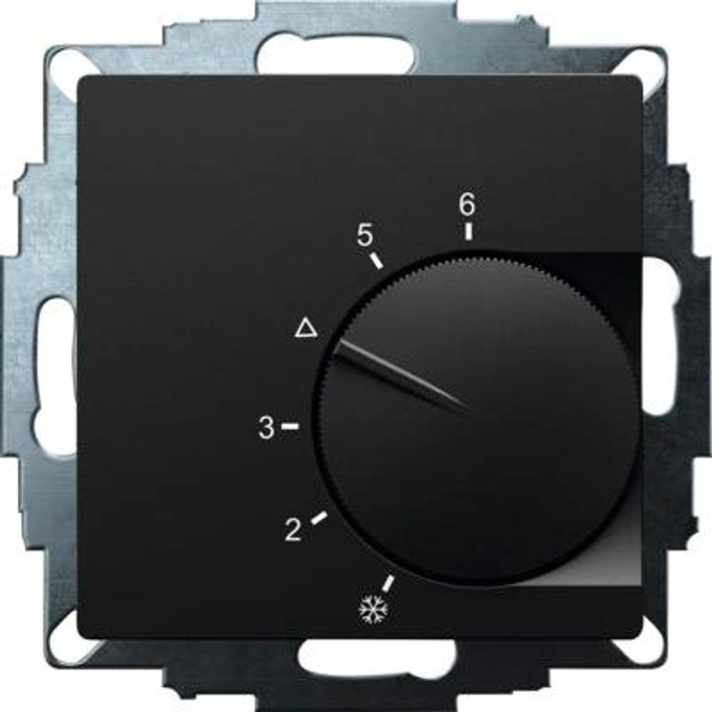 EBERLE Raumthermostat UTE 1003-Schwarz-M-55 Unterputz schwarz 191810354802