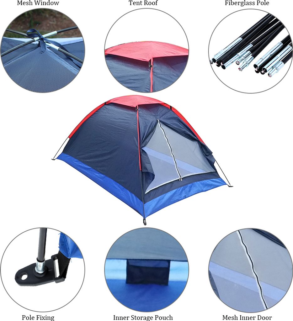 Zelt 1-2 Personen Camping Zelt, Ultraleichte Rucksack Zelt Produktbild 10