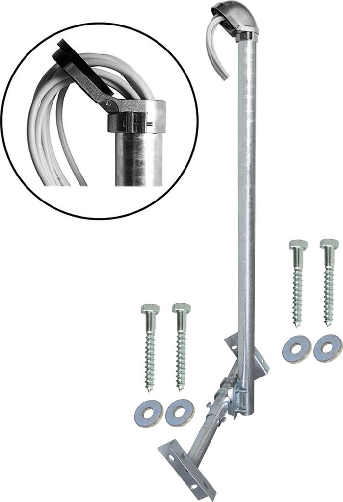 PremiumX BASIC X120-48F SAT Dachsparrenhalter 120cm Mast Produktbild 