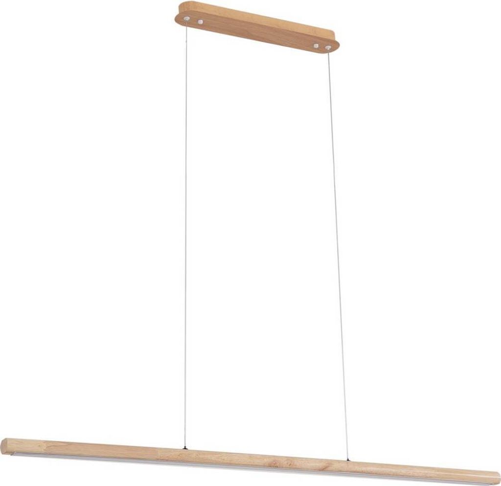 Lucande LED-Hängeleuchte Maruta, Holz, Balken, 120 cm, 3000K