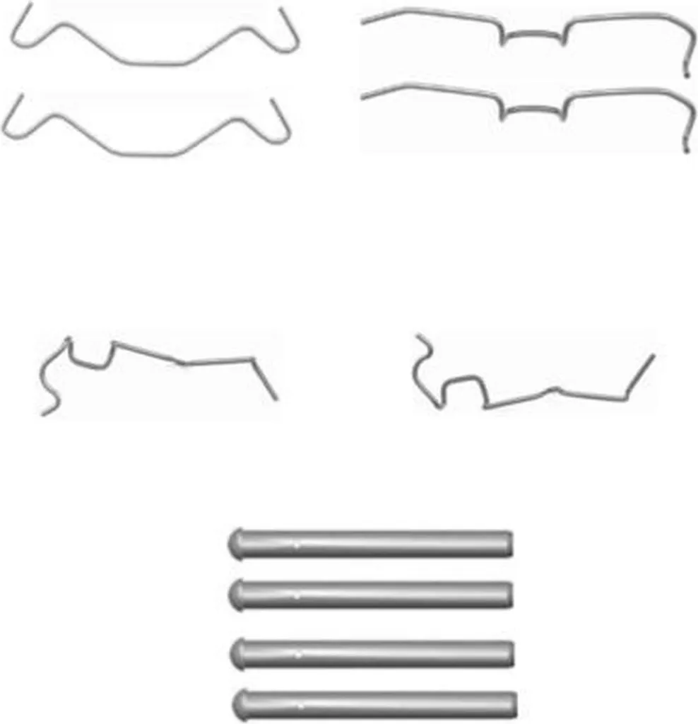 Stop Sifflements Frein DAIHATSU CUORE Kit Accessoires HELLA 10pcs