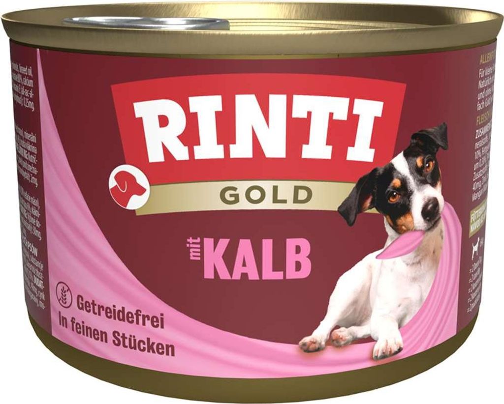 Rinti Gold Hundefutter Kalb Vollnahrung für erwachsene Produktbild 