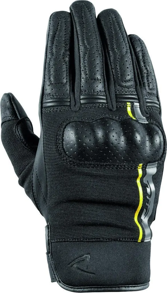 DIFI Reptile Guanti Moto 3XL Giallo Nero | Estate Senza Sudore