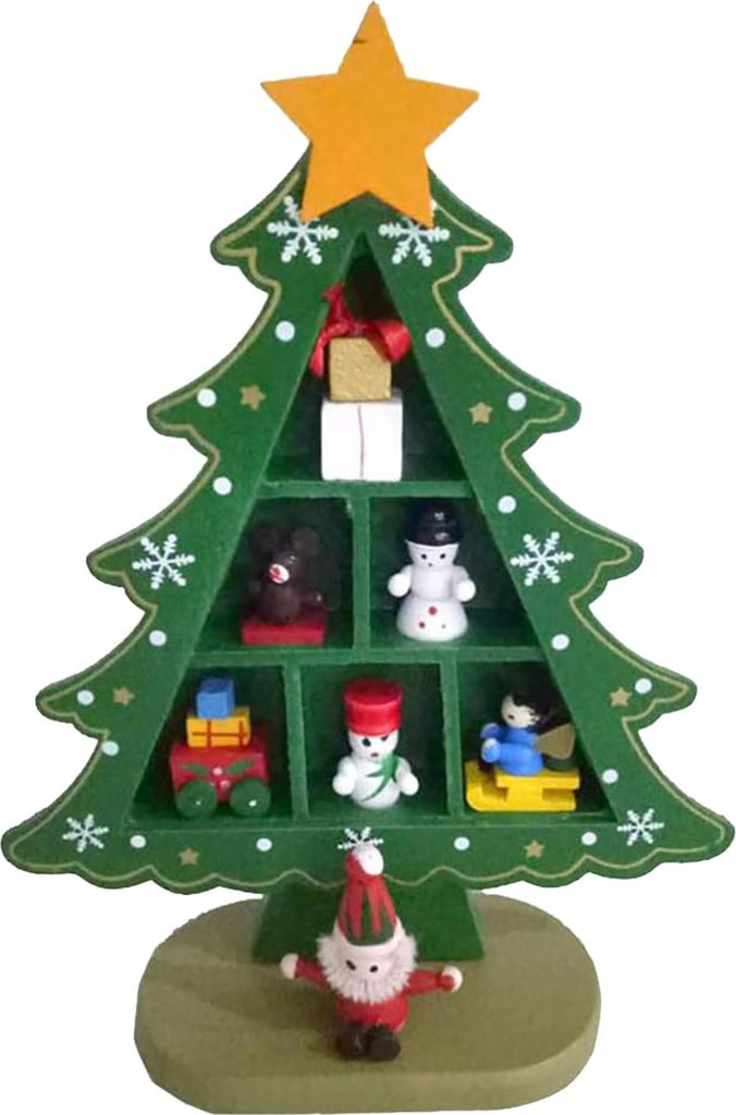Tabletop hölzerne Weihnachtsbaum exquisite Mini bequem platziert Desktop Dekor für Einkaufszentren Hotel Dekoration Grün Grün