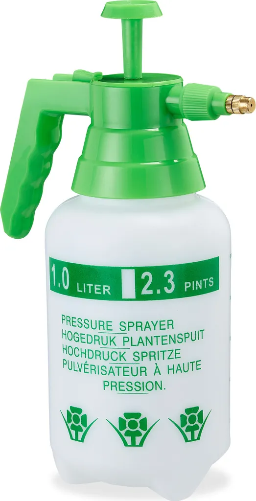 Relaxdays 10 x pulvérisateurs à pompe 1 litre pour jardin et entretien