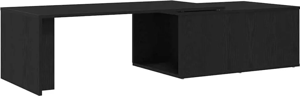 Tavolino per Famiglia Rovere Nero 150x50 | Spazioso e Sicuro per Bambini