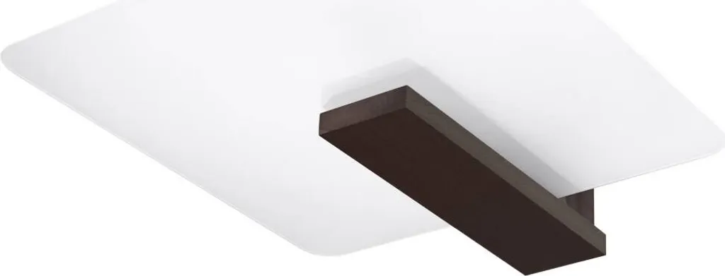 Lampada da soffitto LAPPO wengé 2xE27 15W legno/vetro 47.5x14x40cm Sollux Lighting