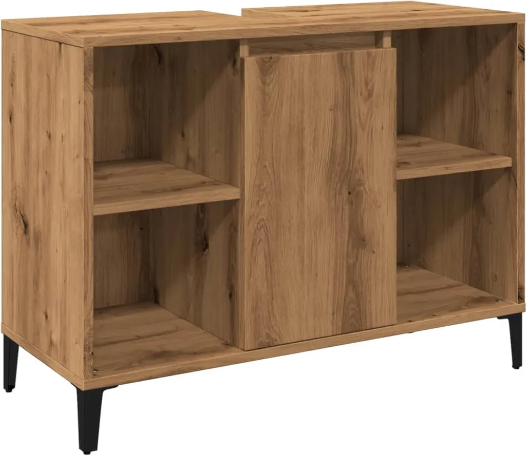 Mobile Sottolavabo SYFAX 80x33x60 Rovere Artigianale - Design Moderno