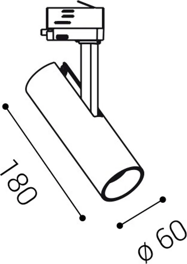 Spot LED MATRIX 1 Blanc CRI90 Gradable : Éclairage Rail sans Reflet - 10