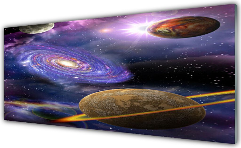 Acrylglasbilder 125x50 Wandbild Druck Kosmos Weltall