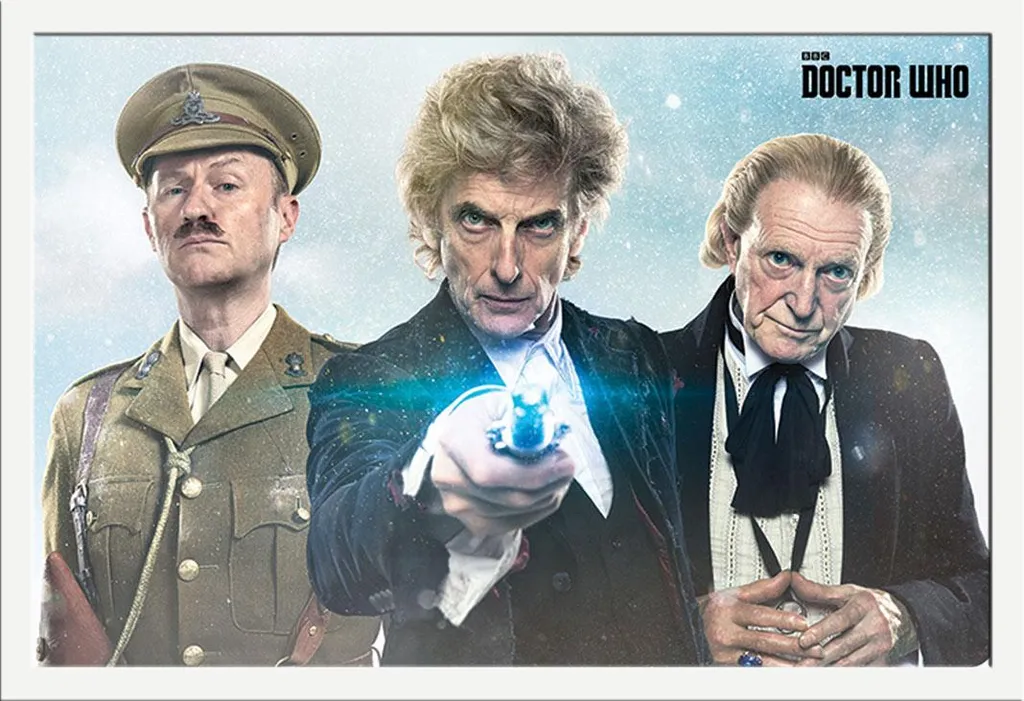 Doctor Who - Poster - Twice Upon A Time + cornice rimovibile, Shinsuke® Maxi MDF bianco, vetro acrilico