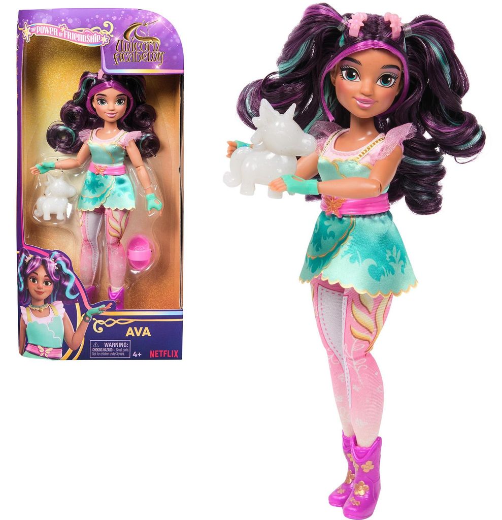 Spin Master Unicorn Academy - Ankleidepuppe Ava, Puppe, (24 cm groß