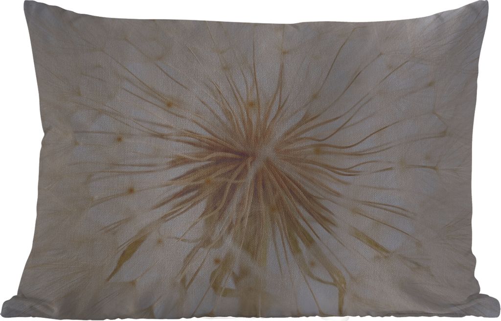 MuchoWow Outdoor Kissen - Blumen - Löwenzahn - Entwurf - 60x40 cm - Wetterfest - Lounge Kissen - Zierkissen - Kissen für Innenräume