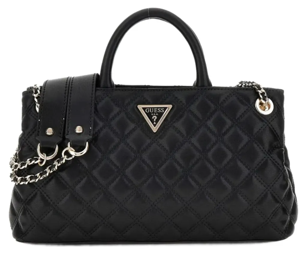 Sac Bandoulière Guess Spark Micro Mini Noir avec Détails Métalliques
