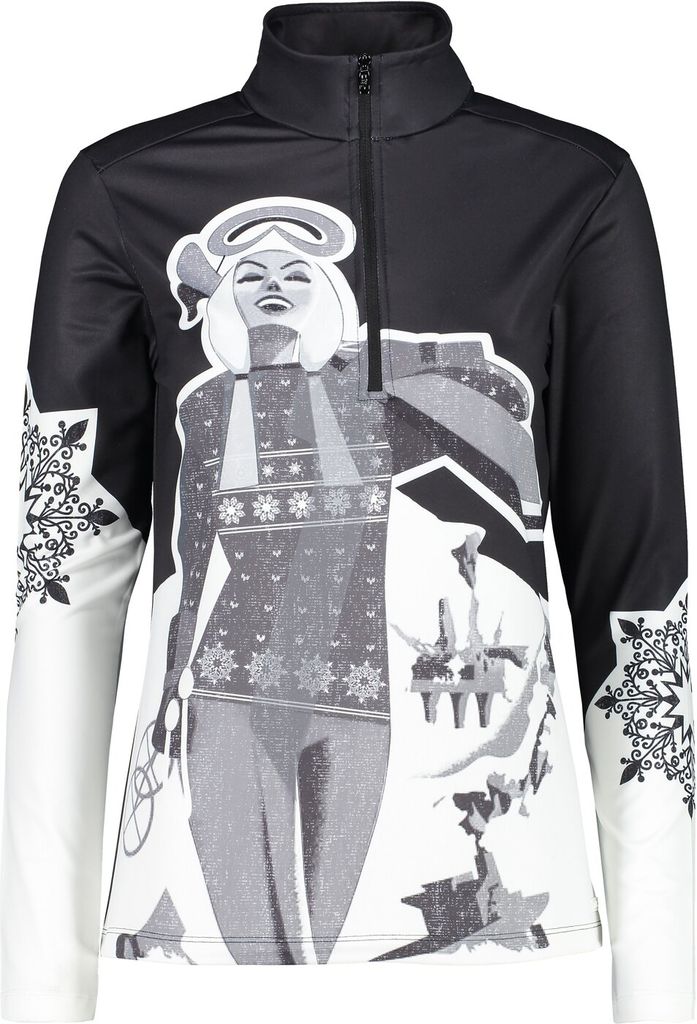 Cmp Woman Sweat 37Zh Nero-Bianco 36 Zdjęcie produktu 