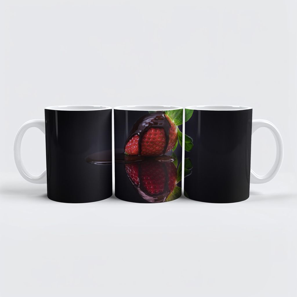 raxxa Premium-Tasse "Erdbeere mit Schokolade"
