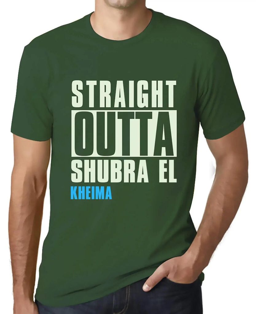 Herren Grafik T-Shirt Direkt aus Shubra el kheima – Straight Outta Shubra El Kheima – Öko-Verantwortlich Vintage Jahrgang Kurzarm Lustige Druck