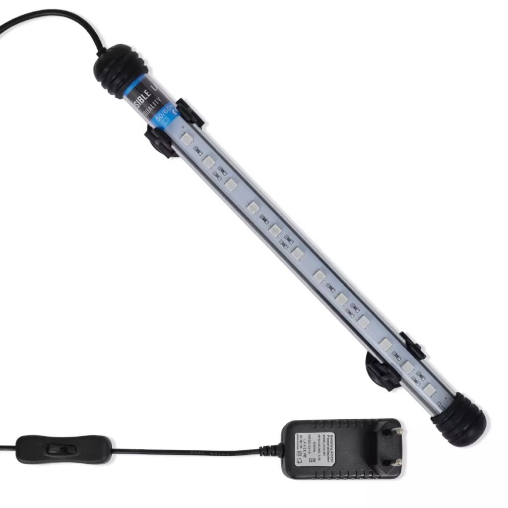 vidaXL LED Aquarium-Lampe 28 cm Blau Produktbild 