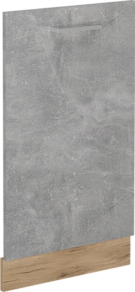 Pannello Lavastoviglie 45cm Vicco R-Line Calcestruzzo/Quercia Gold