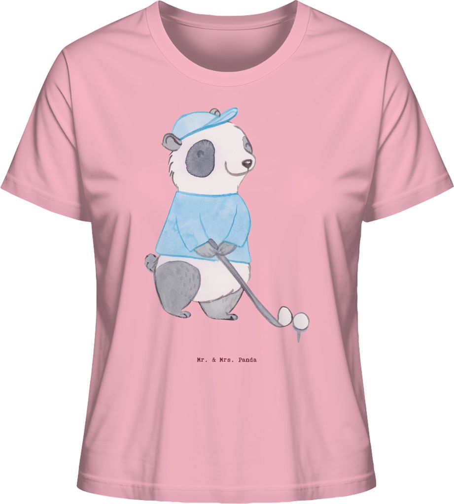 Mr. & Mrs. Panda Shirt Damen Panda Golfen Größe XL - Baumwolle Pink - Geschenk, Basic, Golf spielen, Golfturnier, Verein, Mit Spruch, Kurzarmshir...