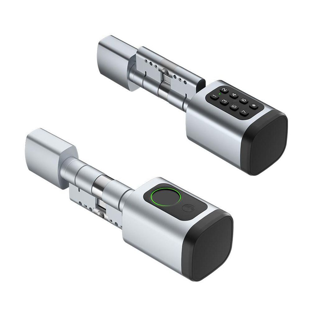 Smart Türschloss Fingerabdruck – Keyless Entry Elektronisches Türschloss mit App, Passwort & Karte, Einfache Montage ohne Bohren, Ideal für Ai...