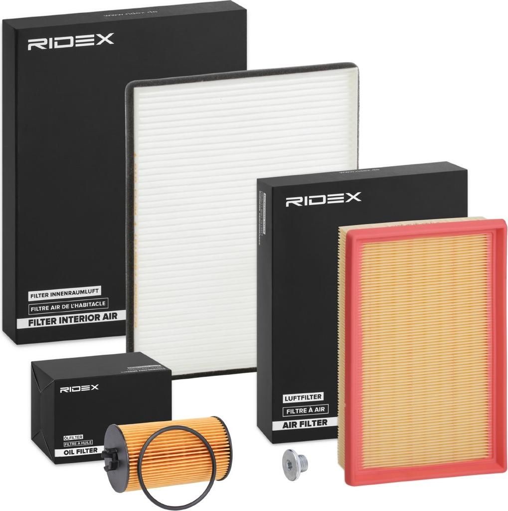 RIDEX Filterset Inspektionspaket Filtersatz für OPEL AGILA (A) (H00) für SUZUKI Wagon R Schrägheck für VAUXHALL Agila Mk I (A) (H00)