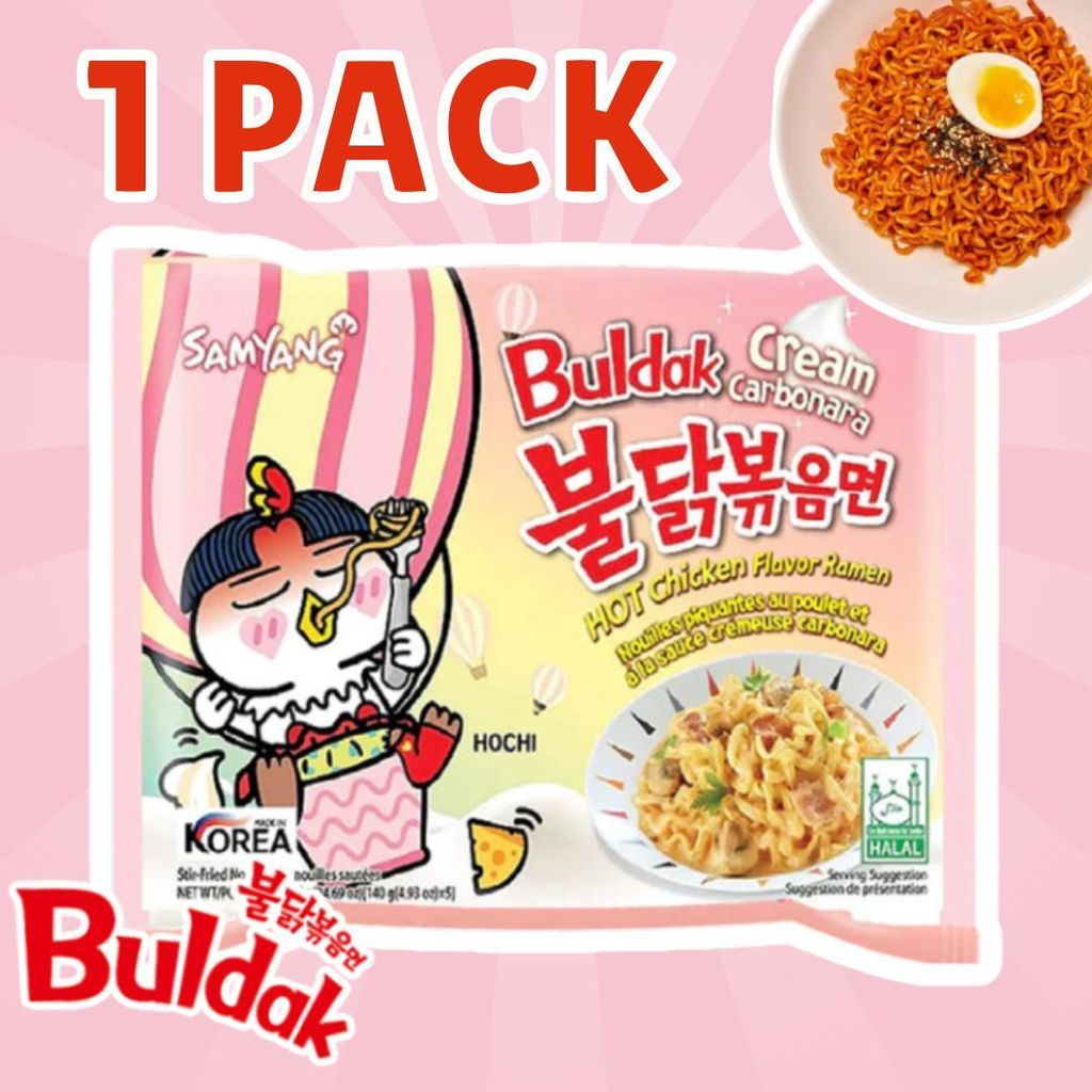 1x Samyang Buldak Creamy Carbonara Instant Nudeln – 1x130g, Produktbild 