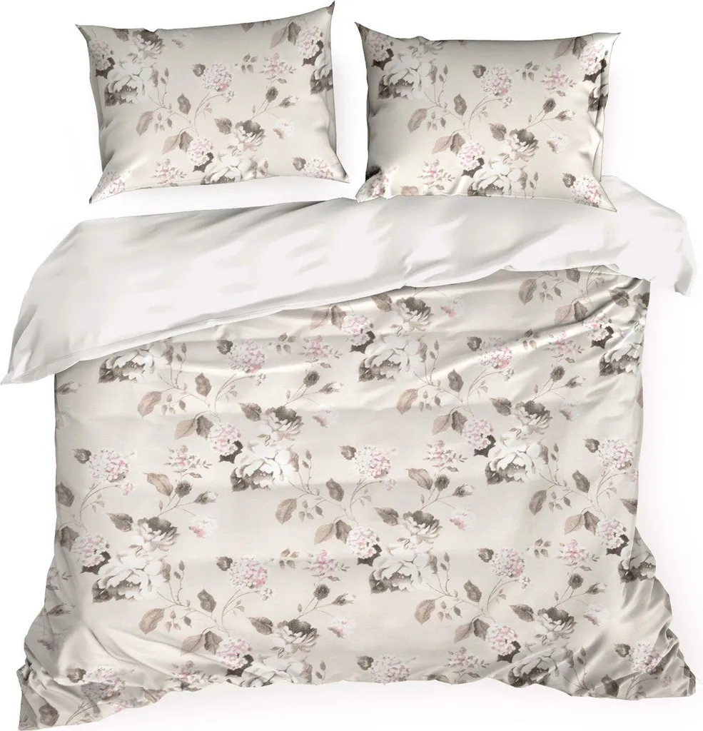 Parure de lit satin SPRING 45 140x200 cm avec taie d'oreiller 70x80