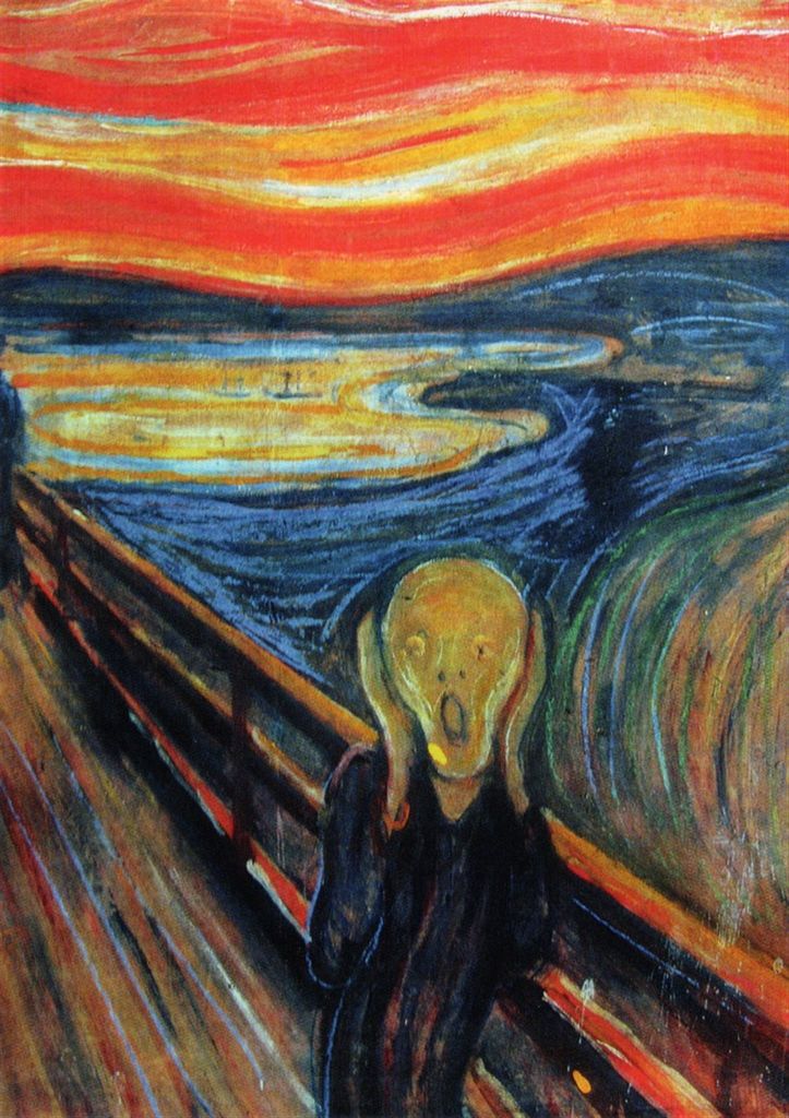 Kunstkarte Edvard Munch "Der Schrei" Produktbild 