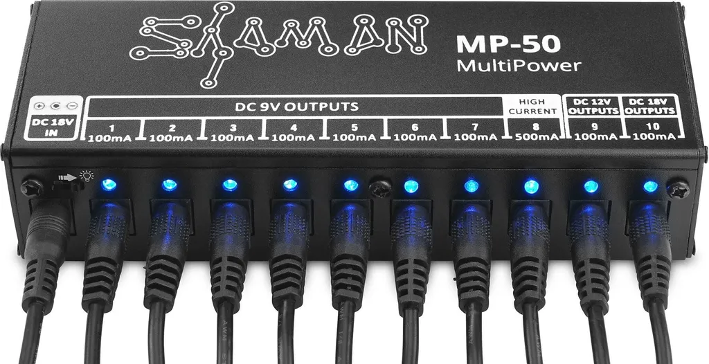 Shaman MP-50 MultiPower Solution Anti-Souffle pour vos Pédales d'Effets