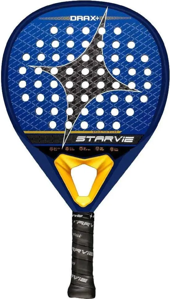 Raquette de padel Star Vie Drax bleue 350-370g idéale pour la compétition