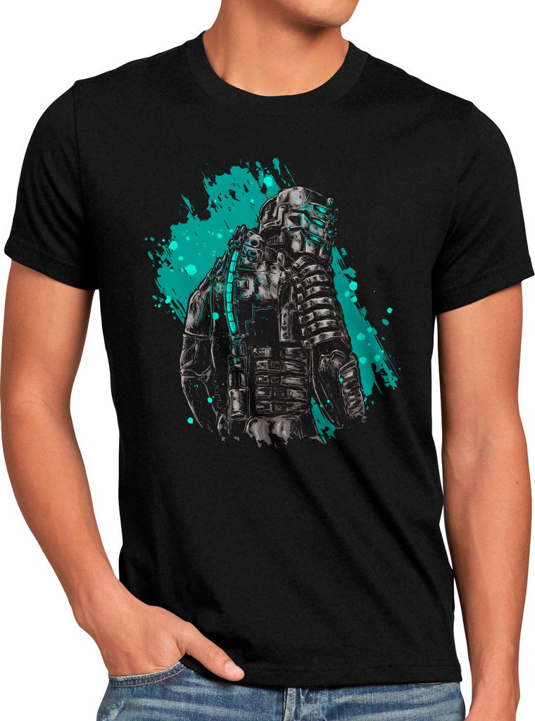 BaumwolleCloud Isaac Clarke Herren T-Shirt space usg ishimura remake deadly