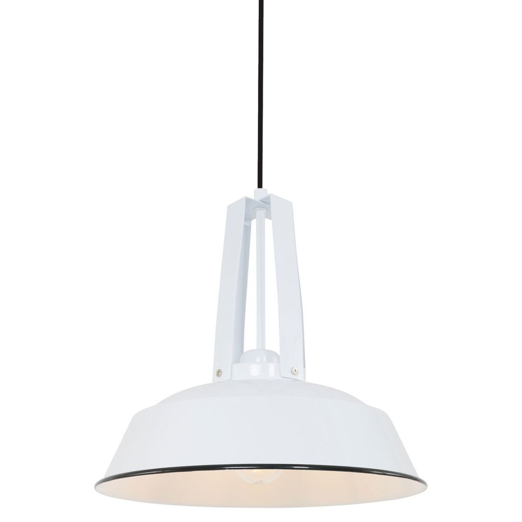 Hängeleuchte - weiß - Eden - kunststoff metall - Ø 42cm - Produktbild 