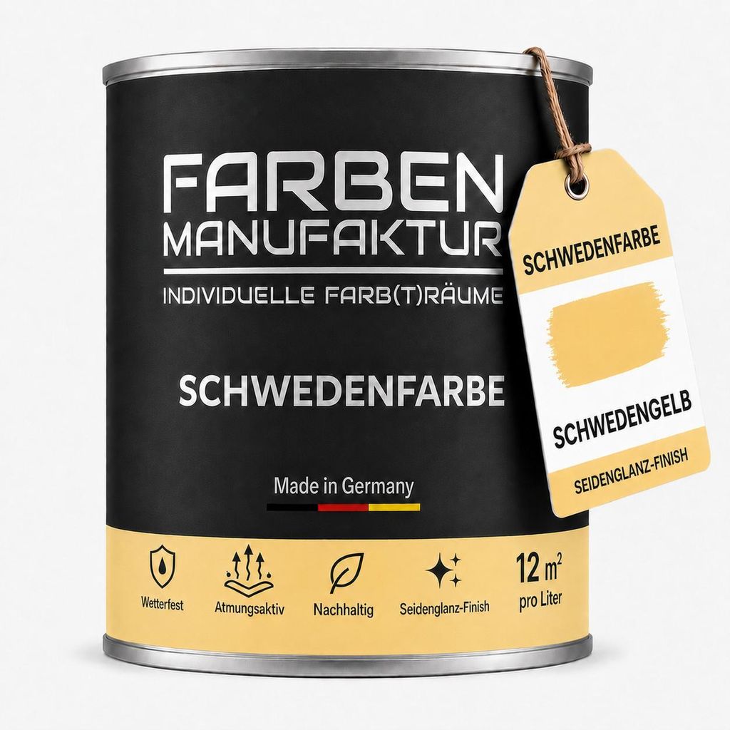 Schwedenfarbe Holzfarbe Holzlack Wetterschutzfarbe deckend Produktbild 