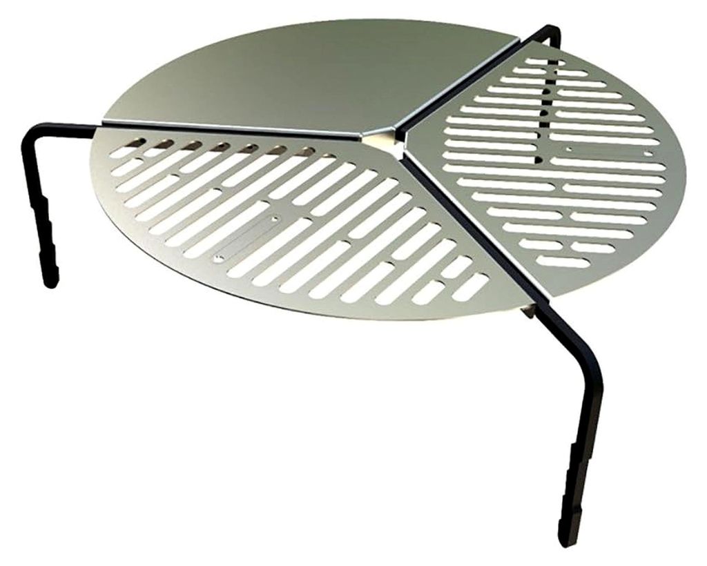 Robuster Ersatzrad Grill aus Stahl und Aluminium, mit Grillrost und -platte, platzsparend, für die meisten Reifengrößen