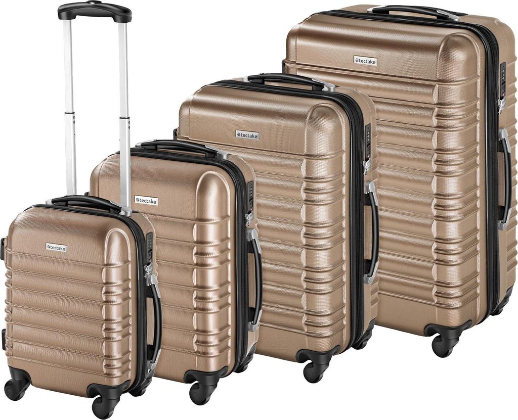 Set de 4 Valises Trolley - ABS - 4 Roues Pivotantes à 360° Image du produit 